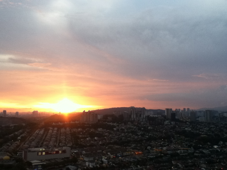 You might watch the sunset from the 39th floor.