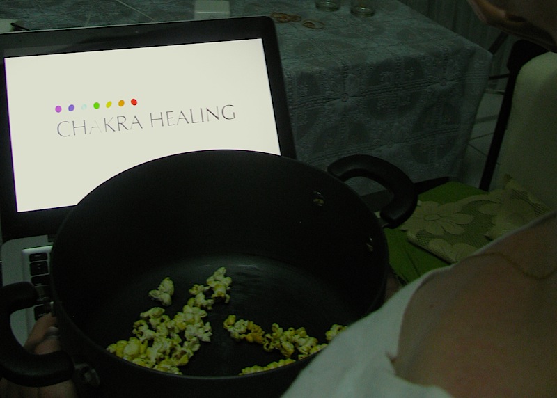 You might have to watch Chakra Healing for 8 hours straight. Popcorn should ease the pain.